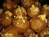 Hazelnut praline truffles