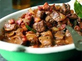 Venison, wild mushroom and port casserole