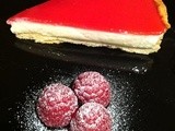 Yogurt and raspberry tart