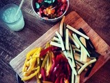 Traffic Light Fajitas (with Red Pepper, Yellow Pepper and Courgette)
