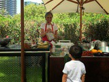 Cooking at the Farmers Market on the Terrace: pasta, pasta, pasta