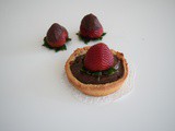 Tartlets with (eggless) chocolate custard