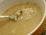 Barley Leek Soup With Dill and Parmesan