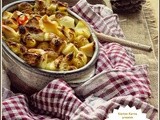A simple chicken & egg pasta bake with Comté Cheese