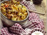 A simple chicken & egg pasta bake with Comté Cheese