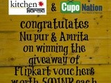 Cuponation Collaborated Kitchen Karma Giveaway Winners Announced