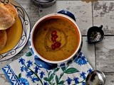 Indian inspired Carrot & Coriander Soup with spices & a splash of Lactofree Cream