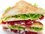 Cranberry Cream Cheese Turkey Sandwich