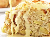 Irish Apple Cake with Custard Sauce