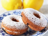 Lemon Buttermilk Blueberry Doughnuts