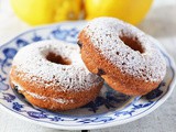 Lemon Buttermilk Blueberry Doughnuts