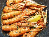 Scampi Buzara (Shrimp in Red Tomato Wine Sauce)