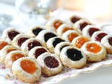 Thumbprint Cookies (Raspberry, Blueberry and Apricot Jam)