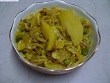 Cabbage Aloo Matar Sabzi