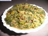 Palak, Methi Aur Mooli Ki Sabzi (Spinach, Fenugreek and Radish Leaves Stir-Fry)