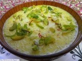 Zafrani Badam Pista Kheer - a Guest Post For Sapana