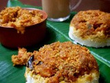 Chemmeen Puttu | Prawns Steamed Rice Cake