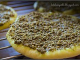 Zaatar Manakish - Middle eastern flat bread