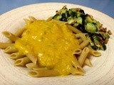 Pasta with {Slightly Skinny} Butternut Parmesan Sauce