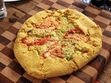 Cheesy Tomato Galette with Cornmeal Crust