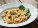 Baked Quinoa with Shrimp and Veggies