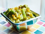 Easy Summer Veggie Salad with Roasted Corn and Asparagus