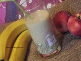 பனான் பேஷ் ஸ்மூத்தி/Smoothie à la banane et la pêche