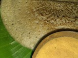 Barnyard millet dosas paired with coriander seeds chutney