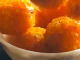 Carrot-cococonut laddus/truffles/balls