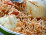 Egg briyani -plain biryani/kushka-pressure cooker method