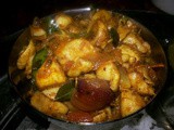 Potato &chickpea curry kuzhambu