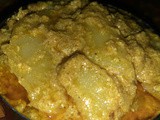 Potato curd gravy
