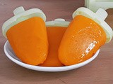 Real mango fruit popsicles/mango ice candy