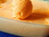 Tempting orange-carrot icecream