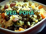 Veg.poha/vegetable aval upma