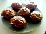 Chocolate and coconut cupcakes with chocolate, hazelnut and sea salt butter cream icing