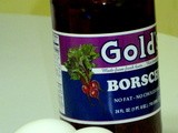 Here’s another wierd one for Pesach: Intagashlinganah Borsht