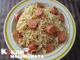 Σπαγγέτι με λουκάνικα και κόκκινη σάλτσα