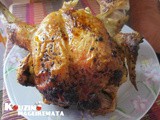 Κοτόπουλο φούρνου όρθιο με μπίρα