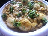 Califlower egg gravy