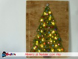 Albero di natale fai da te con filo