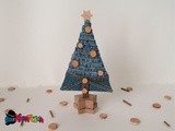 Albero di natale in jeans