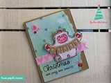 Card auguri natalizi in scrapbooking