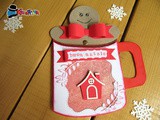 Card gingerbread per un biglietto d'auguri originale