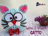 Cuscino gatto in fettuccia