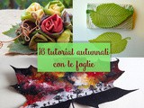 Decorazioni autunnali con foglie