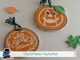 Decoriamo l'autunno con dischi di legno betulla