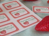 Etichette per marmellata di fragole