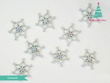 Fiocchi di neve da maglioni di lana recuperati