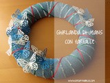 Ghirlanda primaverile in jeans